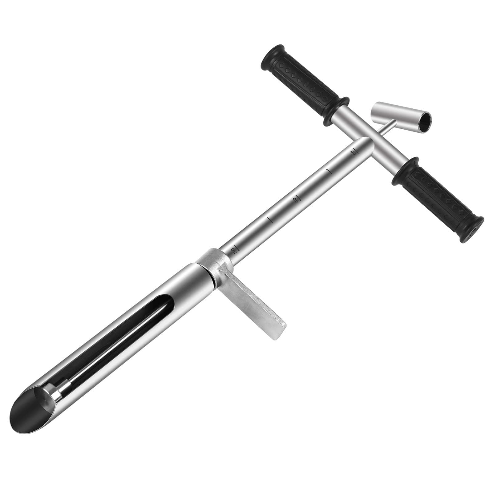 - 20" Soil Sampler Probe 304 Stainless Steel Soil Sampling Probe Tool with Ejector and Foot Pedal