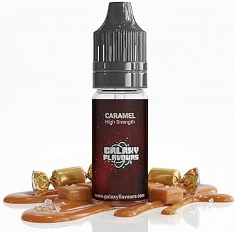 Caramel Food Flavouring Drops 10ml - Premium Buttery Sweet Extract for Professional Dessert Making & Luxury Salted Caramel Baking - High Strength Food Grade Concentrate by GALAXY FOOD FLAVOURS