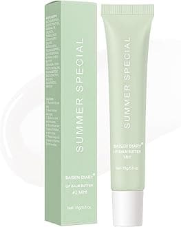 Summer Special Lip Butter Balm - Ultra-Hydrating, Nourishing Lip Care with Natural Ingredients, Shea Butter & Olive Butter, Soothes & Softens Dry Lips (#2 Mint, 0.5 Fl Oz (Pack of 1))