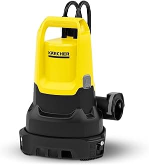 Karcher SP 16.000 Dual 2-in-1 Submersible Pump – 16000L/h for Clean & Dirty Water, Flat Suction to 1mm (Mop-Dry), Ideal for Floods, Pools, Ponds, with Float Switch, 550W