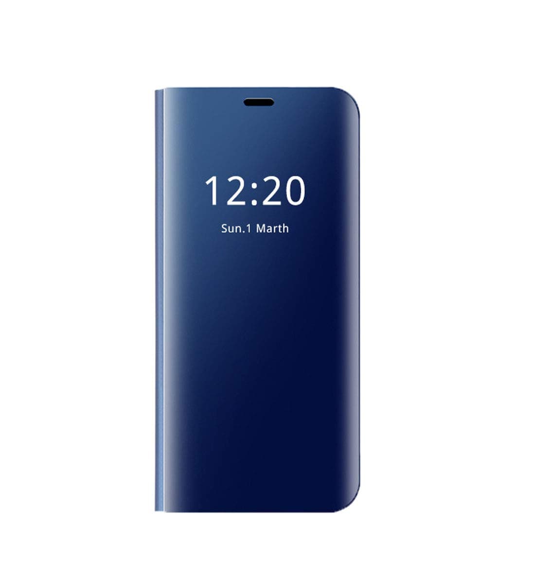 Flip Cover for Galaxy Note 9 Clear View Kickstand Full Protector Case (Samsung Galaxy Note 9, Blue)