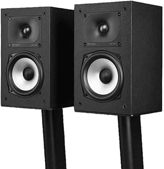 Polk Audio Monitor XT15 1" Terylene Tweeter & 5.25" Wired Woofer, Dual power port bookshelf Speaker (pair) Black