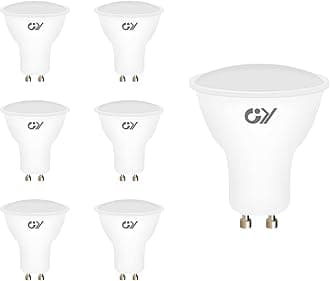 GY GU10 LED Bulbs Neutral White 4000K 8W 800lm Energy Saving Light Bulbs, Equivalent to 80W, 120° Wide Beam Non-dimmable, Pack of 6