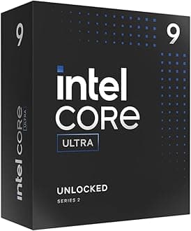 Core Ultra 9 Desktop Processor 285K - 24 cores (8 P-cores + 16 E-cores) and 24 threads - Up to 5.7 GHz unlocked - 40 MB Cache - Compatible with Intel 800 series chipset-based motherboards - Inte
