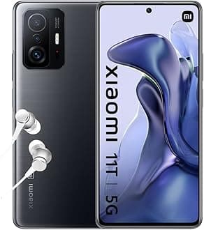 Xiaomi 11T 5G - Smartphone 8+256GB, 6,67” 120Hz AMOLED flat DotDisplay, MediaTek Dimensity 1200-Ultra, 108MP pro-grade camera, 5000mAh, Meteorite Gray (UK Version + 2 Years Warranty)
