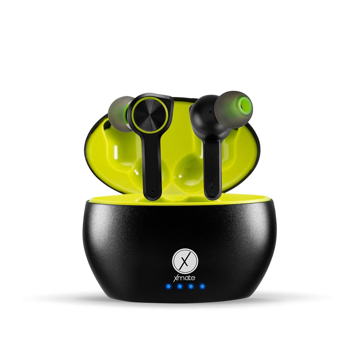Xmate Buzz in-Ear Touch Control True Wireless Bluetooth Headphones (TWS) with Mic - (Black/Green)