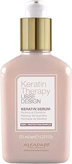 Keratin Therapy Lisse Design Keratin Serum - Maintains and Enhances Salon Keratin Hair Treatments - Adds Shine, Protects, Smooths, Tames, and Defines - 4.23 Fl. Oz.