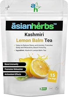 Asian Herbs Lemon Balm Tea – Natural Relaxation & Comfort Herbal Infusion | Supports Vitality and Enhances Well-Being with Every Sip (15 Tea Bags)