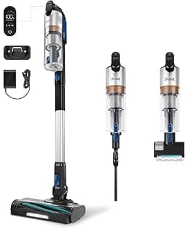 Cordless Vacuum Cleaner with HEPA Filter, Stick Vac with Tangle-Resistant Design, Up to 60 Mins, Powerful Suction, Lightweight, Mini Motorized Brush, for Carpet, Hard Floor, Pet Hair, LVAC-300