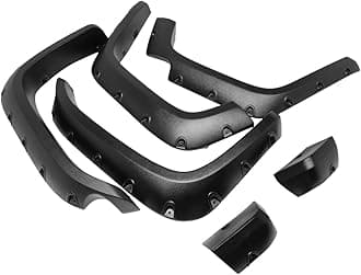 4 Pcs/Kit Pocket-Riveted Style Fender Flares Matte Black Wheel Flares Compatible with 07-14 FJ Cruiser