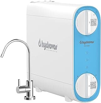 HYDROVOS Tankless RO System 600 GPD, NSF 372 Certified No-Lead, Reduces PFAS, TDS, Fluoride, Arsenic, Chlorine, Efficient 2:1 Drain Ratio, Under Sink Reverse Osmosis Water Filter, USA Tech Support