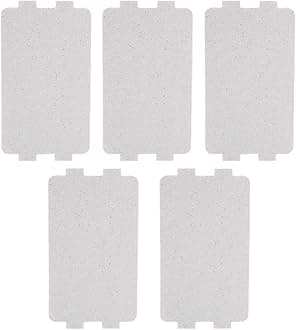 5pcs Waveguide Cover, Universal Microwave Oven Mica Plate Sheet Repairing Parts for Home Kitchen Office Restaurant Microwave Replacement Accessory