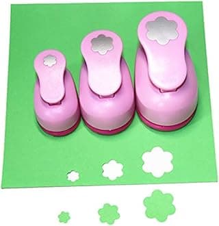 CADY Crafts Punch Set 8mm 15mm 25mm Paper Punches 3pcs/Set (Flower)
