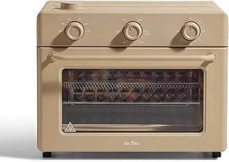 Large Wonder Oven | 6-in-1 Stainless Steel Air Fryer Toaster Oven Combo with Basket, Rack, Pan & Tray | 3-Rack, 32 QT, Large Capacity - Toast, Roast, Bake, Reheat, Broil & Steam | Steam