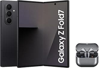 Samsung Galaxy Z Fold7 AI Phone + Buds3 Pro, Thin and Light Foldable Design, Large Screen, 200MP Camera, 1TB Storage, 16GB Ram, Jet Black, 3 Year Extended Warranty (UK Version)