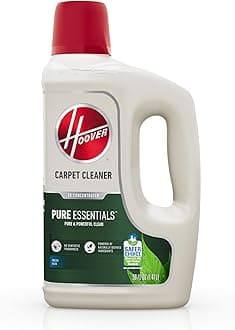 Hoover Pure Essentials Carpet Cleaning Solution, Natural Plant Based 50oz Formula, For Carpet and Upholstery, AH31960, White
