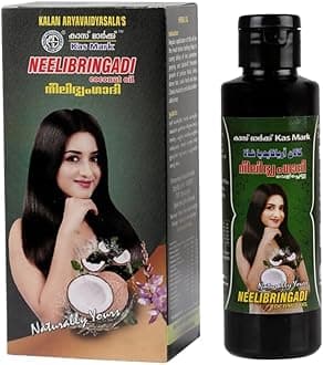 Kas Mark Kalan Aryavaidya Sala Neelibringadi Coconut Hair Oil C200Ml | Routine Organic With 12 Ayurvedic Herbs Control Fall & Strengthens Growth For Men And Women