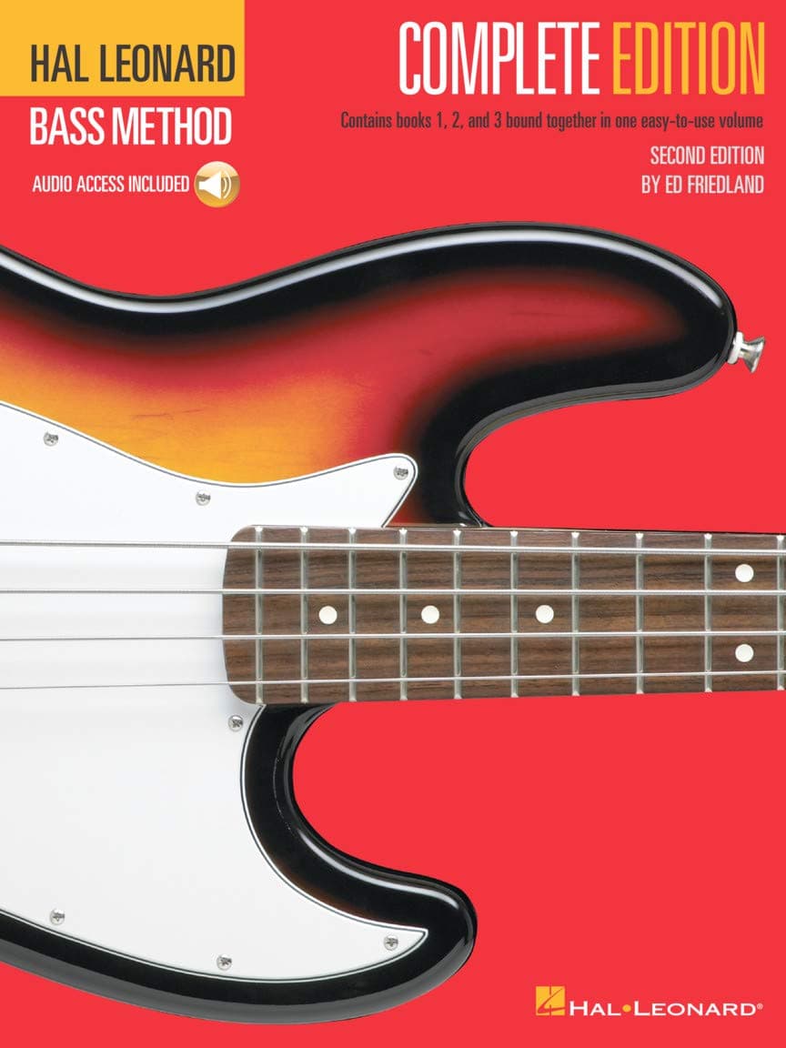 Hal Leonard Bass Method – Complete Edition Books 1, 2 & 3 for Electric Bass, Guitar Book for Beginners | Guitar Chord Book to Learn Guitar with Online Audio | Instructional Method by Ed Friedland