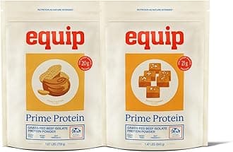 Foods Prime Protein Powder Peanut Butter & Prime Protein Powder Salted Caramel