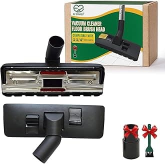EZ SPARES 1 1/4 inch 32mm Universal Vacuum Cleaner Euro Floor Brush Head Brush Attachment for Floor and Carpet Combo Tool New Designed to Fit Hoover, Eureka, Rainbow,Kenmore,Shop VAC