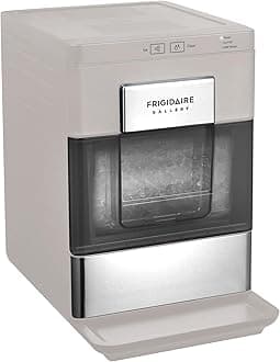 FRIGIDAIRE Gallery Countertop Crunchy Chewable Nugget Ice Maker, 33lbs per Day, Auto Self Cleaning, Grey