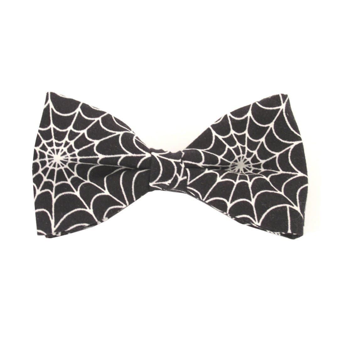 Glow in the Dark Spider Web Bow Tie by Van Buck