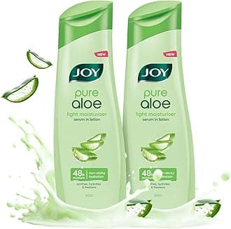 Pure Aloe Light Moisturising Body Lotion 300ml x 2 | 48 Hour Moisture | Soothes, Hydrates & Freshens | Ideal for Summers | For All Skin Types | Lightweight, Non Sticky & Non Greasy