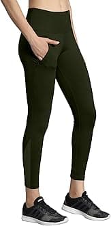 MehrangGym wear Mesh Legging Workout Pants with Side Pockets/Stretchable Tights/Highwaist Sports Fitness Yoga Track Pants for Women & Girls