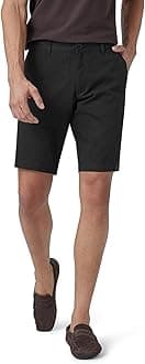 Men's Element Chino Shorts | Solid Straight Fit | 100% Cotton with Dual Pockets & Plus Sizes