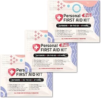 First Aid Emergency Medical Kit Mini and Travel Size - | Great for Kids, Schools, Business, Hiking, Camping | Wound Care Products (Abstract) (3)