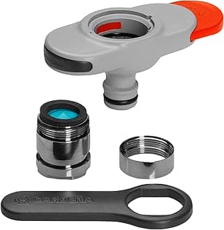 tap Connector for Indoor taps: Connection for Indoor taps, Including Adapter for Aerator Head, Spanner for Easy Fitting, for Kitchen and Bathroom (18210-20)
