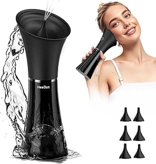 Headot Electric Ear Wax Removal Kit, Water Powered Ear Wax Cleaner with 4 Pressure Modes, Safe and Effective Ear Cleaning Kit, IPX7 Ear Irrigation Flushing System with 6 Tips