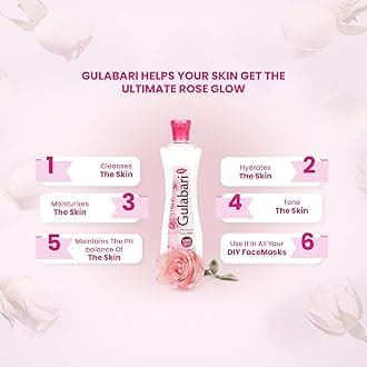 Dabur Gulabari Premium Rose Water - 1200ml (400ml x 3) | Face Toner | No Paraben | Alcohol Free | Cleanses, Hydrates & Moisturises Skin | Balances & Restores Skin's pH Levels | For All Skin Types