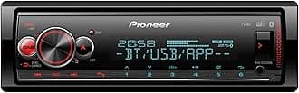MVH-S520DAB 1-DIN receiver with DAB/DAB+, Bluetooth, multi colour illumination, USB, Spotify, Pioneer Smart Sync App and compatible with Apple and Android devices.