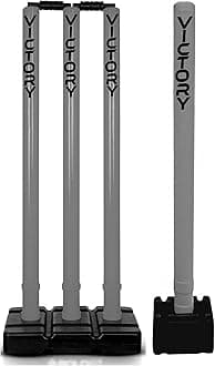 Victory Defender Plastic Cricket Full Size Tennis Bat Series for All Age Group Tournament Plastic Cricket Series Standard Size (Wicket Set Only)