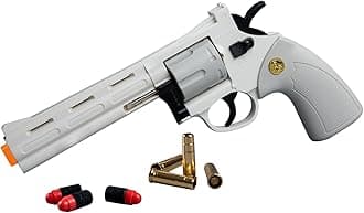 - Revolver Toy,Extended Barrel,Can fire Soft Bullets,Water Gel Beads,Digital Shooting Targets with Foam Dart Toy Shooting Blaster,Toys for Kid Boys Girls,Compatible