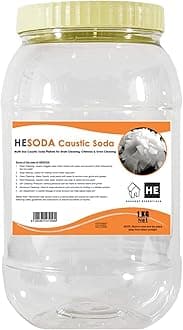 Pure Caustic Soda Flakes 1Kg Sodium Hydroxide NaOH Soap Detergent Making Makeup Products Made in UAE