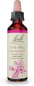 Bach Original Flower Remedies, Crab Apple - Accept Imperfections - Natural Homeopathic Flower Essence for Emotional Balance - Vegan, Gluten Free, Sugar Free - 20mL Dropper