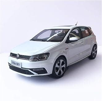 CHENRONG Alloy Car Toy 1:18 Scale White For Polo-GTI 2015 Alloy Die Cast Car Model Simulation Metal Sedan Model Collection Gift