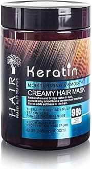 Keratin Cream Hair Mask, Floral Keratin Hair Mask, Moisturizing & Smoothing For Dry Damaged - 800 Gm,1 Count