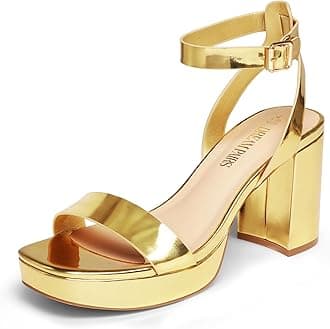 DREAM PAIRS Women's Heeled Platform Woman Sandals Block Heel Chunky Sandals for Women SDHS2420W