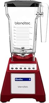 Total Classic Original Blender and 75 oz FourSide Blender Jar - Kitchen Blender Bundle - Red