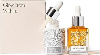 Super Glow Duo | Illuminate BC+ Serum (30 mL) + Rejuvenate Restorative Face Oil (35 mL) with Argan Oil, Sea Buckthorn Oil, Bakuchiol and Vitamin C (Set of 2)