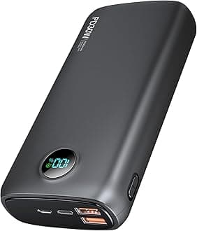 Power-Bank-Portable-Charger - 40000mAh Power Bank QC 4.0 and PD 30W Quick Charging Built-in LED Display 2 USB 1Type-C Output Compatible with Most Electronic Devices on The Market(Dull Black)
