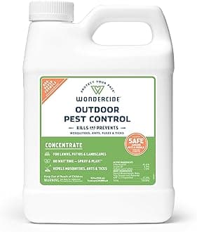 - Wondercide - Outdoor Pest Control Spray Concentrate with Natural Essential Oils - Mosquito, Ant, Roach, and Insect Killer, Treatment, and Repellent - Safe Around Pets, Plants, Kids - 32 oz