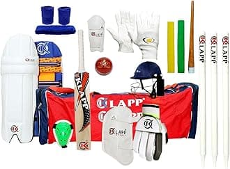 Klapp Full Cricket Kit Combo with Professional Brand Stumps (English Willow)