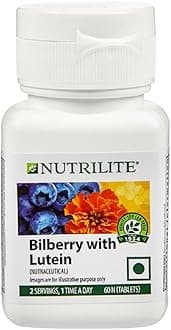 Amway Nutrilite Vision Health With Lutein 60 Tab Bilberry With Lutein,Pack of 60N Tablets, 20 grams