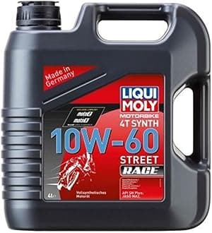 10W-60 Motorbike 4T Synthetic Street Race Engine Oil 4 Liter