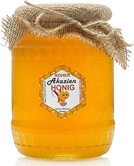 RAW HONEY | 11 kg | Acacia Honey in glass jars | 10 x 1,1kg | Absolutely Pure, Raw, Natural, Unpasteurized | Fresh | Made By Bees.