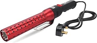 Fast Electric Charcoal Fire Starter, Outdoor Charcoal Lighter, 60 Second Lighting Charcoal for BBQ Grill, Fireplace, Blower, Campfire (Red)